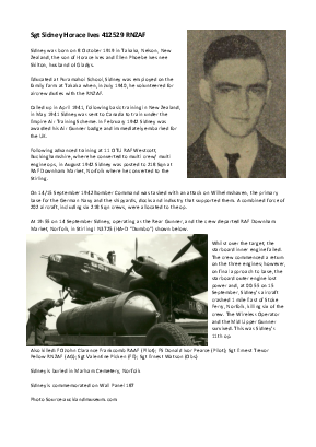 A preview of a PDF biography for Ives, Sidney Horace